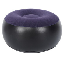 Air Chair Inflatable Chair for Camping, Portable Flocking Stool, Comfortable Footrest for Home and Travel