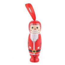 Funny Santa Claus Pendant for Christmas Tree - Wooden Fun Crafts Decoration