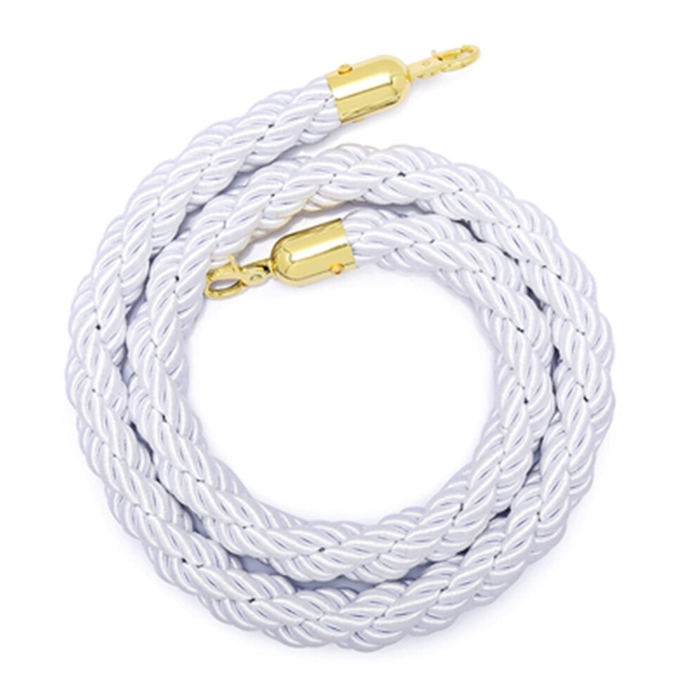 Velvet Barrier Ropes 150Cm Twisted Crowd Control Ropes With Gold Hooks For Queues Hotels And Red Carpets Gray 6038364387936
