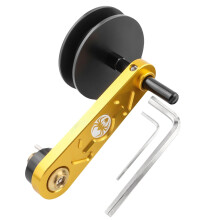 Chain Tensioner for Bicycles High Strength for Mountain Bikes and Road Bikes, 10-fold Compatible, Aluminum, Gold-colored
