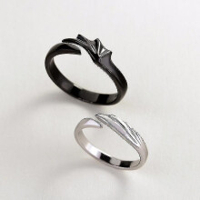 (Black) Toothless and Light Fury Adjustable Dating Ring  A Symbol of Bond and Adventure