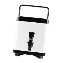 Hot And Cold Beverage Dispenser 6L Thickened Double-Layer Milk Tea Bucket For Water Coffee Milk Storage