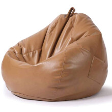Sitzsack-Stuhl-Pouf aus Kunstleder, gepolstert für Gaming und Garten, 70x80 cm für Innen- und Wohnzimmer