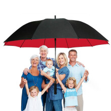 Windproof Golf Umbrella 78 Inch, Extra Large Waterproof Black Umbrella with 10 Ribs, Automatic Opening and Closing