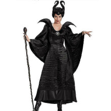 (M) Deluxe Maleficent Horns Evil Witch Queen Cosplay Clothes Gifts