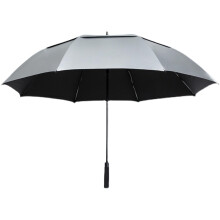 150cm Portable Golf Umbrella - Extra Oversized Compact Golf Umbrella for 2-3 People, Semi Auto Open, Black