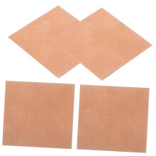 Copper Plate for DIY Jewellery Making - 4 Sheets Khaki Copper Blanks Metal Plates Craft Supplies