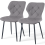 AINPECCA (PU Grey, 2) 2/4PCS Office Kitchen Dining Chairs Velvet / PU 1