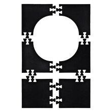 Dartboard Wall Protector 27x40 Inch Black Backboard Padding for Standard Dart Boards Heavy Duty Wall Shield