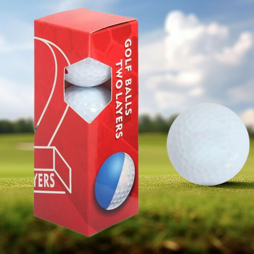 Golf Balls for Play and Training | 3-Pack Durable Golf Balls for Beginners, Driving Range Practice, and Competition Use 1