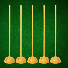 Football Agility Bars Set 1m, Flexible Speed Training Slalom Bars with Rubber Base, 7 Pack for Versatile Exercises