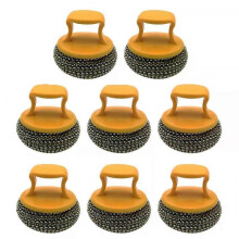 Metal Scrubbers, 8 Pcs Kitchen Wire Scrub Cleaning Ball Brush for Dish Washing