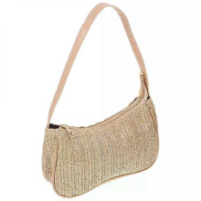 Straw Shoulder Bag, Travel Tote for Women Crossbody Handbags 23X13.5X4CM