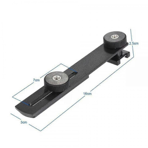 Double-head Bracket, Camera Flash Dual Mount Tripod Stand 1