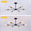 Ganeed Sputnik Chandeliers 6-Light Modern Chandelier Ceiling Light 3