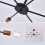 Ganeed Sputnik Chandeliers 6-Light Modern Chandelier Ceiling Light 4