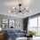 Ganeed Sputnik Chandeliers 6-Light Modern Chandelier Ceiling Light 6