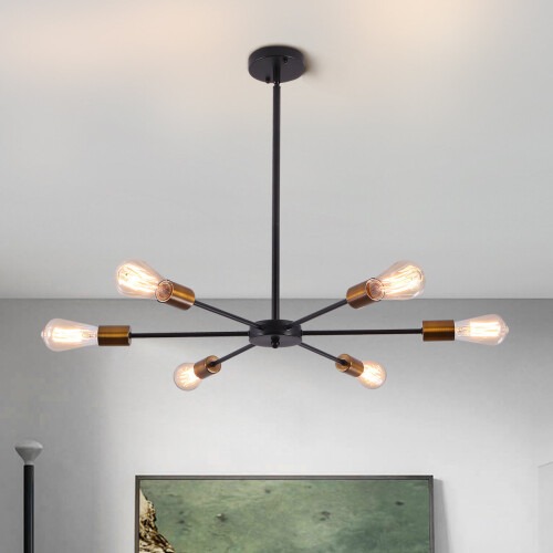 Ganeed Sputnik Chandeliers 6-Light Modern Chandelier Ceiling Light
