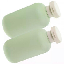 Clamshell Bottles, 2 Pcs Travel Size Squeeze Containers for Lotion, Portable Toiletry Storage