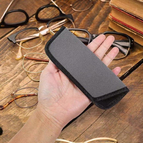Eyeglass Case, 3pcs Slim Soft Pouch Protective Eyeglasses Holder Slip 2