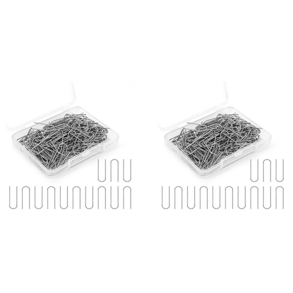 300 Pieces High Temperature Nichrome Wire Jump Rings, U Hanger Hooks For Hobbyists Diy Pendant,Ornaments,Fusing In Glass 4854032409876