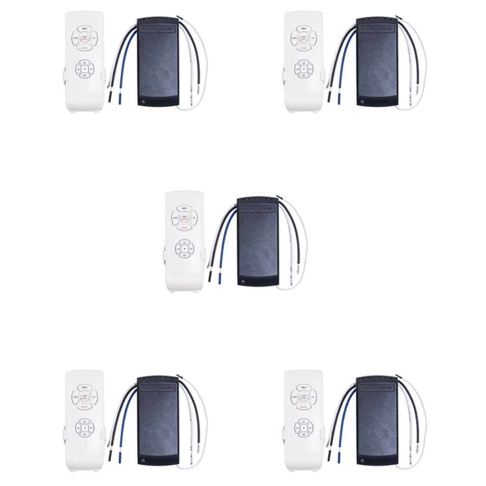 5X Universal Ceiling Fan Lamp Remote Control Kit Ac 110V Timing Setting Switch Adjuste Wind Speed Transmitter Receiver 4854032409043