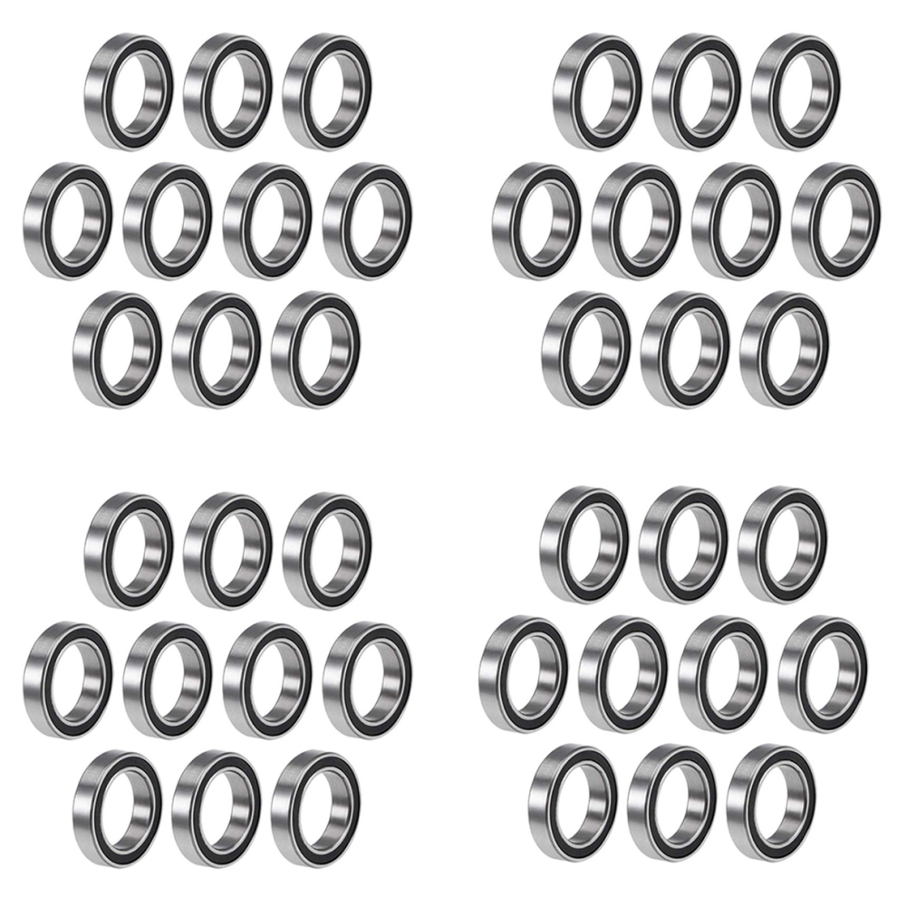 40Pcs 6701- 12X18x4 Mm Miniature Double Rubber Sealed Deep Groove 4854032408985