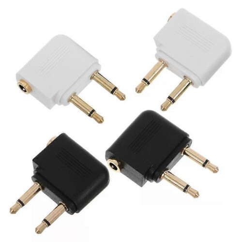 Aviation Headphone Plug Adapters, 4 PCS for Airplane Airline Flight Use 2