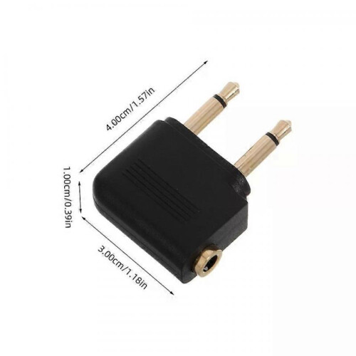Aviation Headphone Plug Adapters, 4 PCS for Airplane Airline Flight Use 1