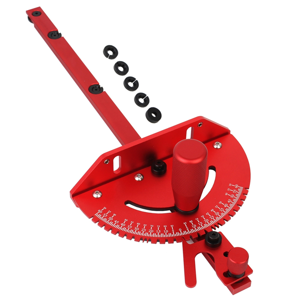 Miter Gauge Handle Benche Table Saw Router Gauge-Red 4853330379218