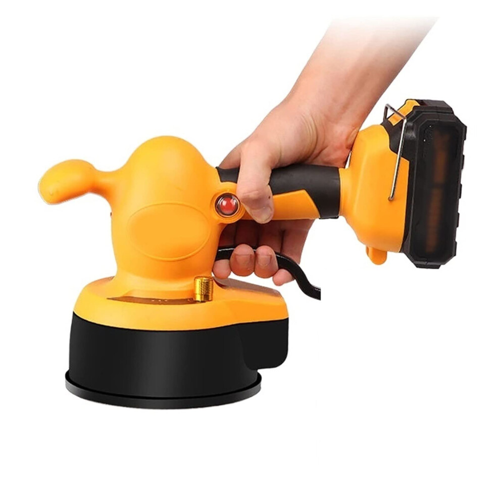 Tile Vibrator, Rechargeable 21V Tile Machine With Led Lighting For Floor And Wall Tiles, Marble Vibrator With 1 Battery 6947110297262