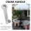 Umbrella Replacement Handle, Outdoor Rotary Crank Iron 3.7cm Diameter 5