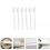 Juicer Soymilk Machine Cleaning Brush, 6Pcs Long Handle for Home Use, White 4