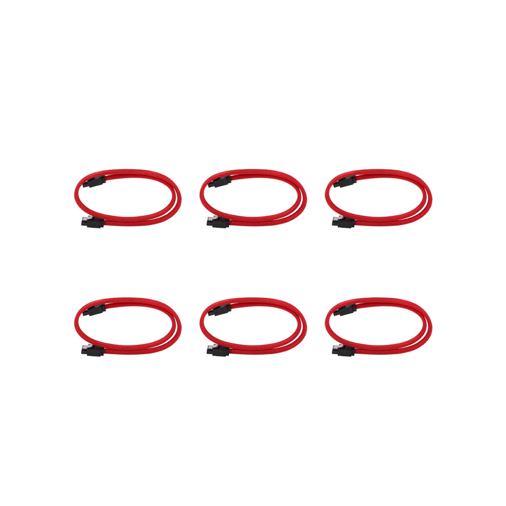 50Cm Sata 3.0 Iii Sata3 7Pin Data Cable 6Gb/S Ssd Cables(Red) Red 4853440152152