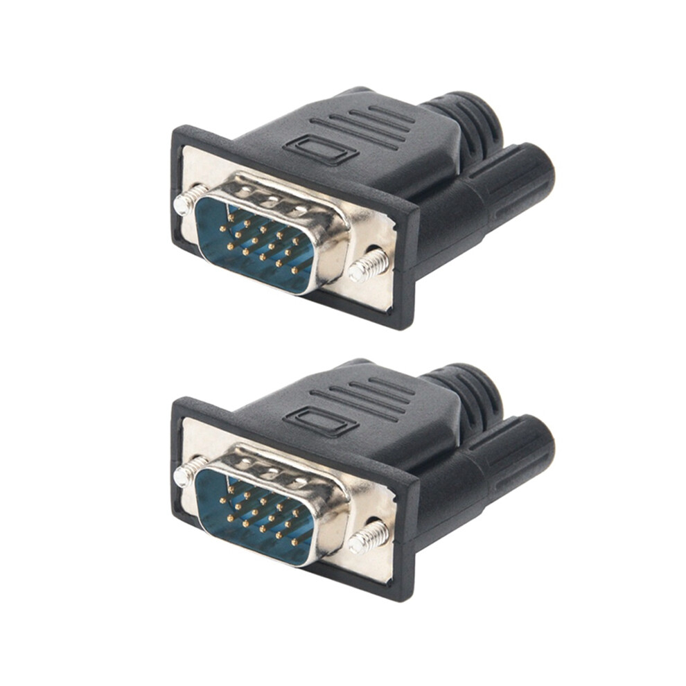 2Pcs Vga Display Adapter Male Dummy Plug Edid Headless Ghost Emulator 4853080229788