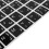 White Letters Arabic English Keyboard Sticker Decal Black 9