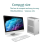 Desktop-Gehäuse ITX Computergehäuse Mini NAS Silber 9