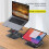 Adjustable Laptop Stand Aluminium Foldable Holder 8