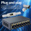 1000Mbps Waterproof POE Extender for Switch Camera 8