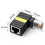 RJ45 360 Rotatable Network Plug Right Angle Elbow Gigabit Adapter 10