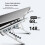 Foldable Laptop Stand with Cooling Fan, Cooler Pad C Gray 8