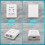 USB 2 in 1 Out Printer , 2-Port Manual Kvm Converter White 9
