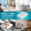 USB 2 in 1 Out Printer , 2-Port Manual Kvm Converter White 8