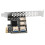 4 Ports Adapter Board PCI-E 1x to USB 3.0 Rabbet GPU Riser Extender 9