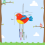 6 Pack 3D Bird Wind Chime Craft Kit for Kids 8