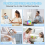 Sticker Printer Print 6 Rolls with 7 Color Lighting Mode, Compatible IOS and Android 8