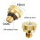 30 Pack Brass Misting Nozzles Tees, 3