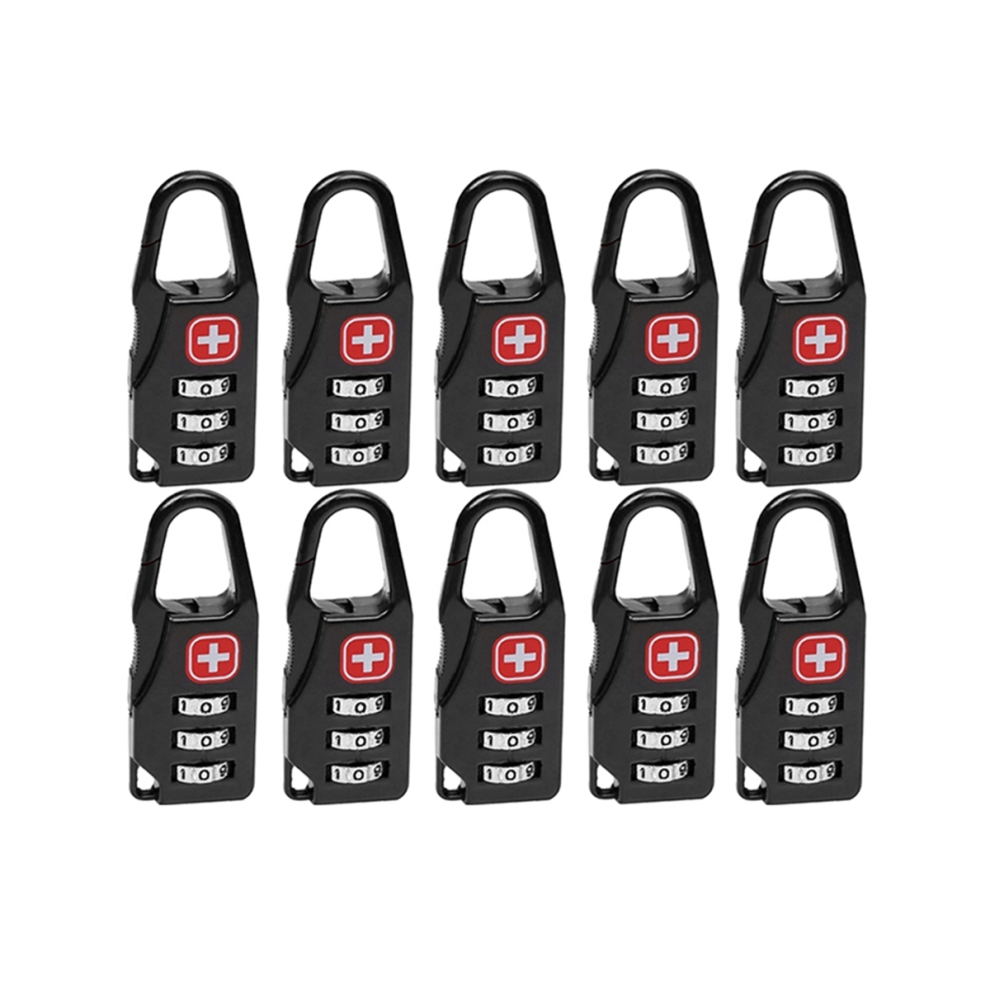 10Pcs Portable Alloy Lock Padlock Outdoor Travel Luggage 4853080293116