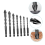 7pcs Hex Shank Drill Bits Firewood Hand Cone Multipurpose Drilling Bit Stepped Tile 8