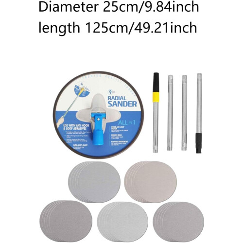 360 Extension Pole Sander Tool for Drywall and Plaster Finishing 2